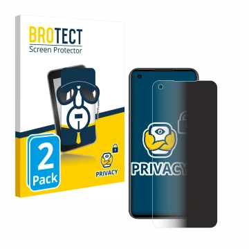 Front side of a product packaging with the brand logo BROTECT. Next to it is the device ASUS ZenFone 10 shown with the corresp