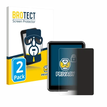 Front side of a product packaging with the brand logo BROTECT. Next to it is the device Mechen M3 shown with the corresponding