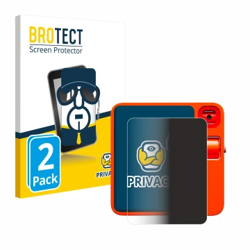 Front side of a product packaging with the brand logo BROTECT. Next to it is the device rabbit r1 shown with the corresponding