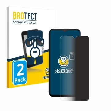 Front side of a product packaging with the brand logo BROTECT. Next to it is the device Gigaset GS5 PRO SE shown with the corr