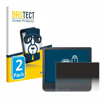 Front side of a product packaging with the brand logo BROTECT. Next to it is the device Kobo Libra Colour 2024 shown with the 