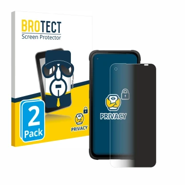 Front side of a product packaging with the brand logo BROTECT. Next to it is the device Hammer Blade V shown with the correspo