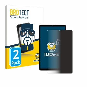 Front side of a product packaging with the brand logo BROTECT. Next to it is the device Xiaomi Redmi Pad SE 8.7 shown with the