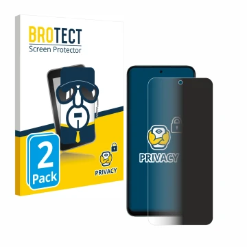 Front side of a product packaging with the brand logo BROTECT. Next to it is the device Honor 200 Smart shown with the corresp