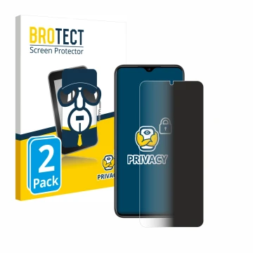 Front side of a product packaging with the brand logo BROTECT. Next to it is the device Doogee N50 Pro shown with the correspo