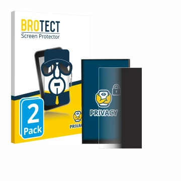 Front side of a product packaging with the brand logo BROTECT. Next to it is the device iBasso DX180 shown with the correspond