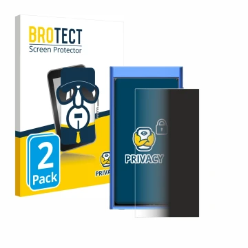 Front side of a product packaging with the brand logo BROTECT. Next to it is the device Hiby Digital M300 shown with the corre