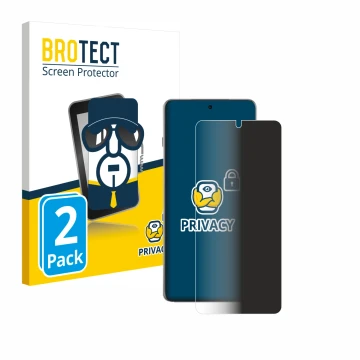 Front side of a product packaging with the brand logo BROTECT. Next to it is the device Oppo Find X8 Pro shown with the corres