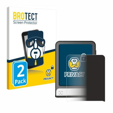 Front side of a product packaging with the brand logo BROTECT. Next to it is the device Ledger Flex shown with the correspondi