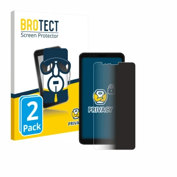 Front side of a product packaging with the brand logo BROTECT. Next to it is the device Bigme Hibreak E INK shown with the cor