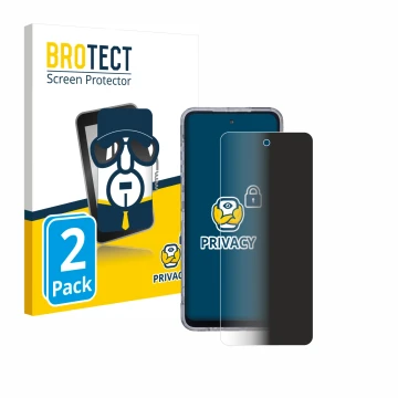 Front side of a product packaging with the brand logo BROTECT. Next to it is the device AGM X6 Phantom shown with the correspo