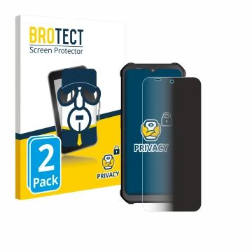 Front side of a product packaging with the brand logo BROTECT. Next to it is the device Sonim XP400 shown with the correspondi