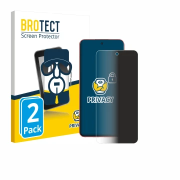 Front side of a product packaging with the brand logo BROTECT. Next to it is the device Oppo A5 Pro shown with the correspondi