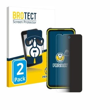 Front side of a product packaging with the brand logo BROTECT. Next to it is the device Ulefone Armor X31 Pro 5G shown with th