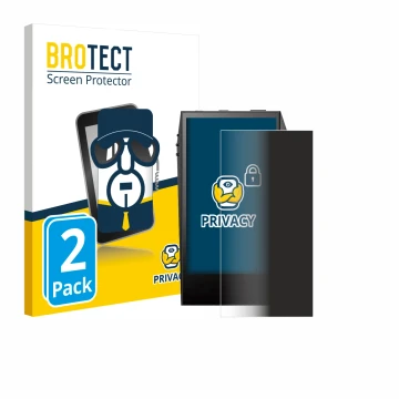 Front side of a product packaging with the brand logo BROTECT. Next to it is the device Astell&Kern SP3000M shown with the cor