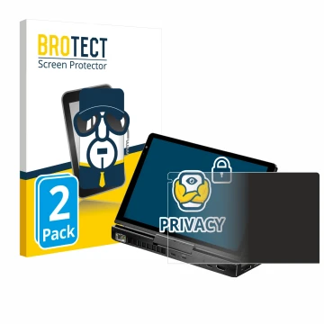 Front side of a product packaging with the brand logo BROTECT. Next to it is the device GPD Pocket 4 shown with the correspond