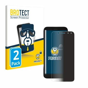 Front side of a product packaging with the brand logo BROTECT. Next to it is the device Datalogic Memor 12 shown with the corr