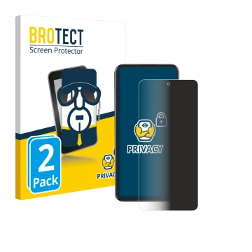 Front side of a product packaging with the brand logo BROTECT. Next to it is the device Oppo Reno 13 Pro shown with the corres