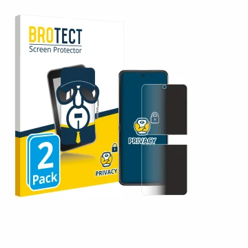 Front side of a product packaging with the brand logo BROTECT. Next to it is the device Motorola Razr 60 shown with the corres