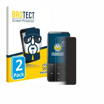 Front side of a product packaging with the brand logo BROTECT. Next to it is the device AGPtek M3 shown with the corresponding