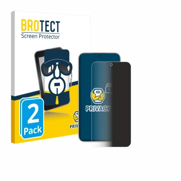 Front side of a product packaging with the brand logo BROTECT. Next to it is the device Honor 400 shown with the corresponding