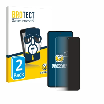 Front side of a product packaging with the brand logo BROTECT. Next to it is the device realme P3 5G shown with the correspond