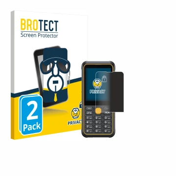 Front side of a product packaging with the brand logo BROTECT. Next to it is the device Ulefone Armor Mini 4 shown with the co
