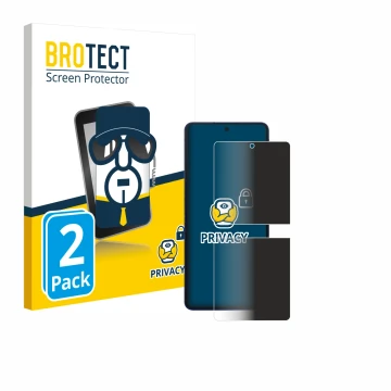 Front side of a product packaging with the brand logo BROTECT. Next to it is the device Samsung Galaxy Z Flip 7 shown with the