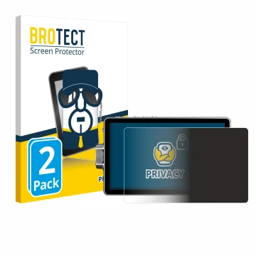 Front side of a product packaging with the brand logo BROTECT. Next to it is the device Viltrox DC-A1 2800 shown with the corr