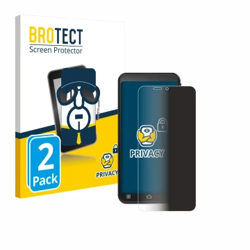 Front side of a product packaging with the brand logo BROTECT. Next to it is the device Emporia Smart 7 Lite shown with the co