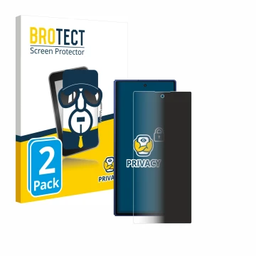 Front side of a product packaging with the brand logo BROTECT. Next to it is the device Samsung Galaxy Z Fold 7 shown with the