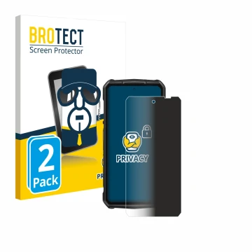 Front side of a product packaging with the brand logo BROTECT. Next to it is the device Ulefone Armor 29 Ultra shown with the 