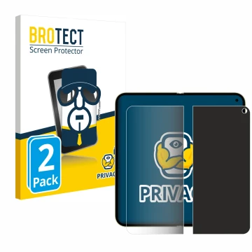 Front side of a product packaging with the brand logo BROTECT. Next to it is the device Google Pixel 10 Pro Fold (Inner displa
