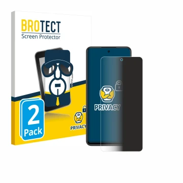 Front side of a product packaging with the brand logo BROTECT. Next to it is the device Nubia Focus shown with the correspondi