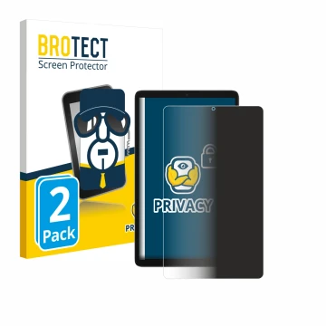 Front side of a product packaging with the brand logo BROTECT. Next to it is the device Samsung Galaxy Tab A11 8.7