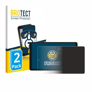 Front side of a product packaging with the brand logo BROTECT. Next to it is the device Samsung Galaxy Tab A11 8.7