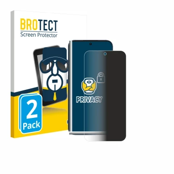 Front side of a product packaging with the brand logo BROTECT. Next to it is the device realme GT 8 Pro shown with the corresp