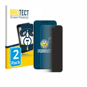 Front side of a product packaging with the brand logo BROTECT. Next to it is the device Huawei Mate 80 Pro Max shown with the 