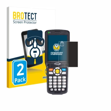 Front side of a product packaging with the brand logo BROTECT. Next to it is the device Unitech HT510 shown with the correspon