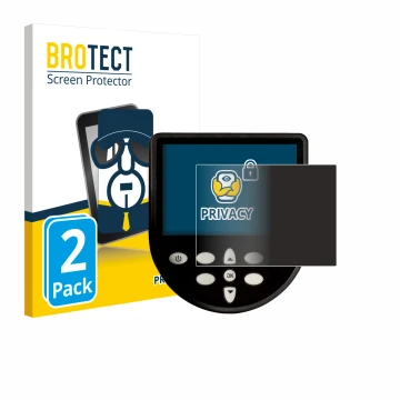 Front side of a product packaging with the brand logo BROTECT. Next to it is the device WaterRower Series 4 Monitor shown with