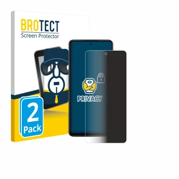 Front side of a product packaging with the brand logo BROTECT. Next to it is the device Oppo K13x shown with the corresponding