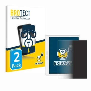 Front side of a product packaging with the brand logo BROTECT. Next to it is the device Bigme B751C-S shown with the correspon