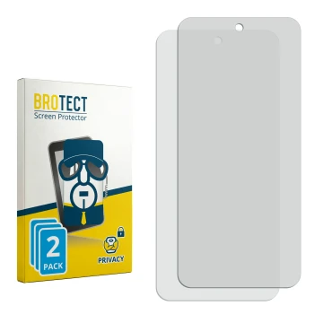 Front side of a product packaging with the brand logo BROTECT. Next to it is the corresponding screen protector.