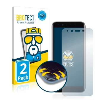 Front side of a product packaging with the brand logo BROTECT. Next to it is the device Emporia Smart 3 mini shown with the co