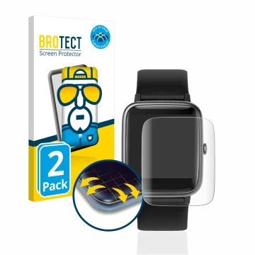 Front side of a product packaging with the brand logo BROTECT. Next to it is the device Yamay SW021 shown with the correspondi