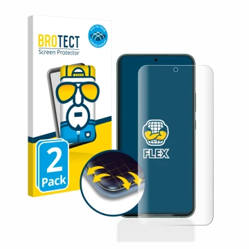 Front side of a product packaging with the brand logo BROTECT. Next to it is the device Samsung Galaxy S22 Plus 5G shown with 