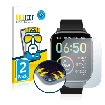Front side of a product packaging with the brand logo BROTECT. Next to it is the device Motast P32 shown with the correspondin