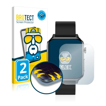 Front side of a product packaging with the brand logo BROTECT. Next to it is the device Kardena CARE Plus shown with the corre
