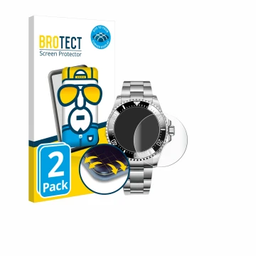 Front side of a product packaging with the brand logo BROTECT. Next to it is the device Rolex Sea-Dweller Deepsea (44 mm) show