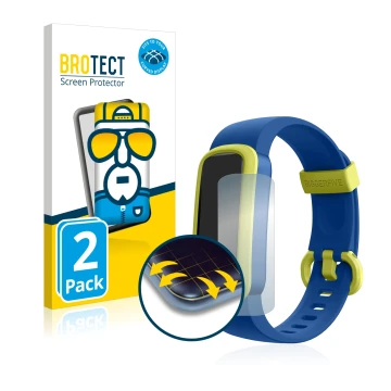 Front side of a product packaging with the brand logo BROTECT. Next to it is the device Biggerfive Vigor ‎BF160 shown with the